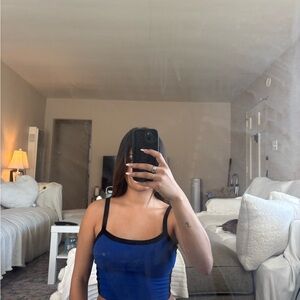 SHEIN Blue and Black Camisole